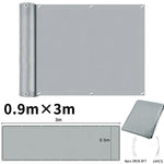 rideau balcon gris rayures moderne clips câbles 90x500cm 90x600cm 90x300cm 75x600cm