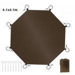 tapis sol imperméable tente camping uni vert olive moderne plage sable