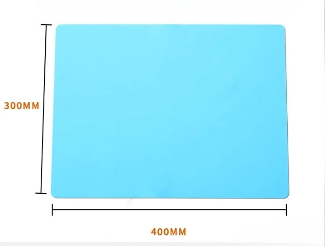 tapis silicone cuisson rectangle moderne orange bleu jaune rouge vert marron lisse uniforme