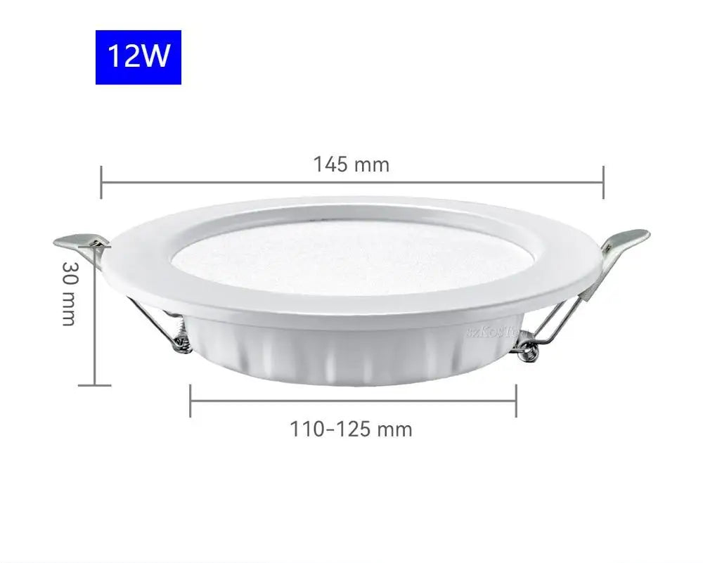 Spot LED moderne 220V 7W 9W 12W 20W blanc 4000K 6500K clips aluminium