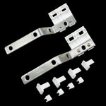 pulleys rail blancs industriels vis clips fixation rideau motorisé accessoire décoration intérieure moderne