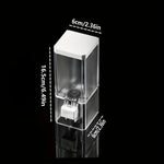 distributeur savon liquide mains transparent adhésif moderne salle bain sans trace minimaliste
