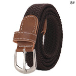 ceinture tissée élastique unisexe moderne beige noir rouge gris bleu olive