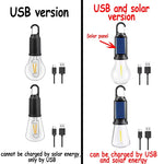 lampe solaire portable rechargeable usb noir bleu transparent moderne