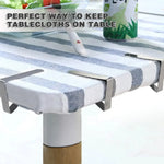 clips table acier inoxydable modernes argentés 12 pièces événements festifs