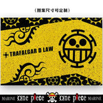 tapis d'entrée one piece noir blanc rouge personnages bienvenue chez toi logo/svg anime moderne
