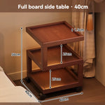 table d'appoint moderne table nuit roulettes tiroirs meuble chambre coucher
