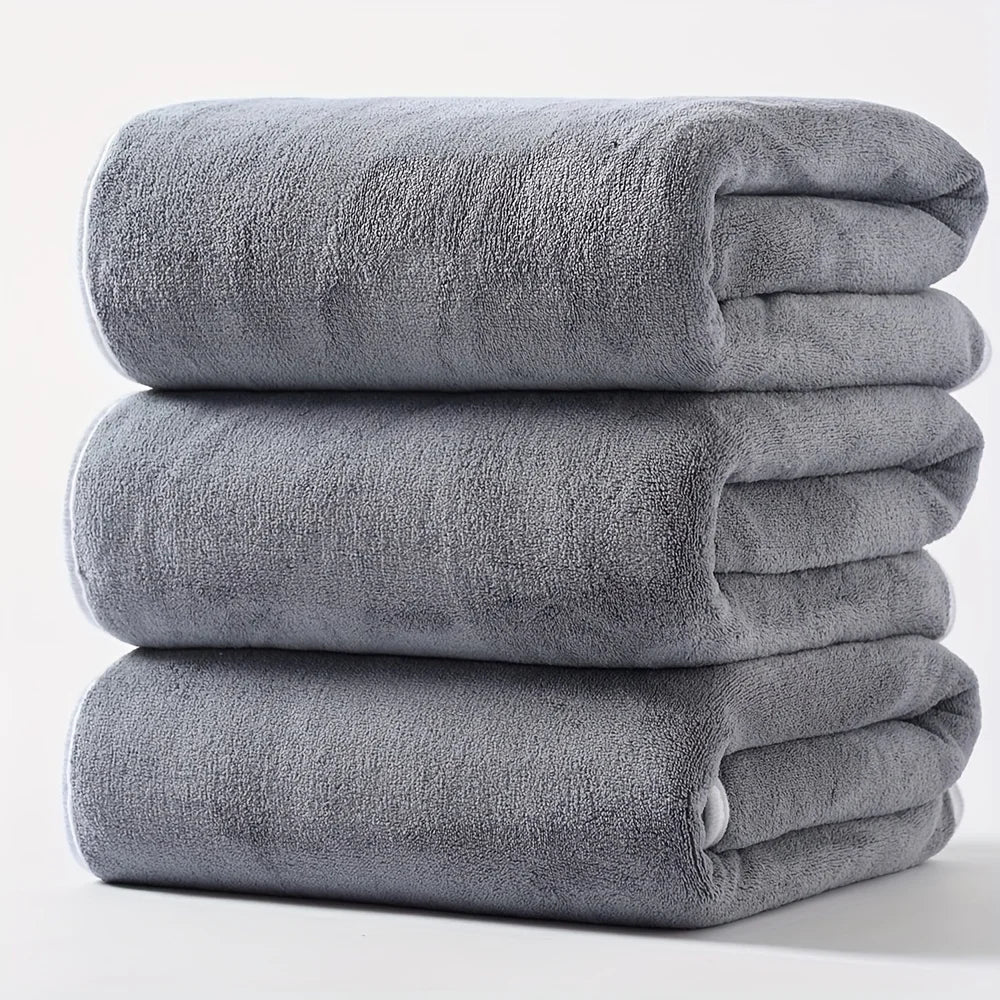 serviettes bain absorbantes gris blanc vert rapide sèchement douces modernes