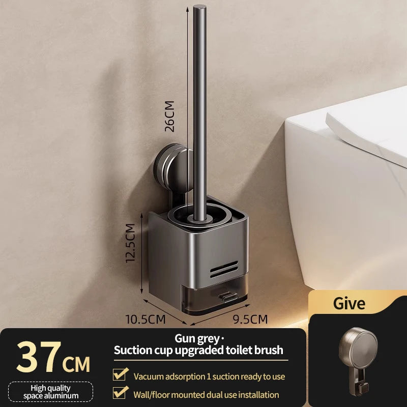 porte brosse wc ventouse panier rangement moderne brosse toilette flacon nettoyant désinfectant sans perçage