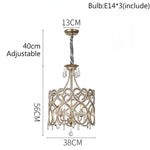 lustre cristal cuivre poli baroque décoration salon luminaires suspendus led doré transparent