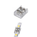 connecteurs led ruban blanc jaune gris noir moderne technologiques strip wire vis fixations câbles