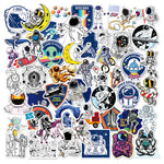 stickers cartoon astronautes planètes étoiles décoration diy carnet notes skateboard enfants adolescents