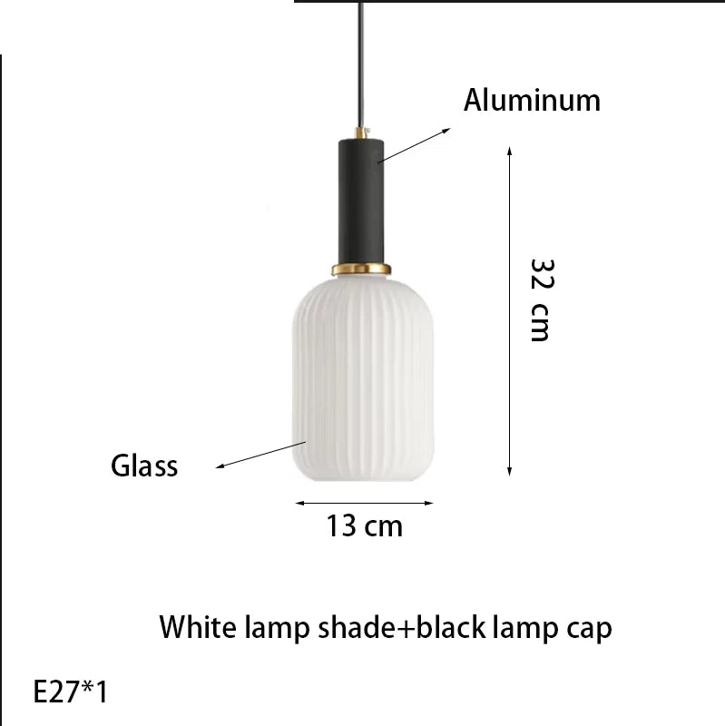 suspension lumineuse moderne vert rayures opacité câble noir gris beige chambre salon