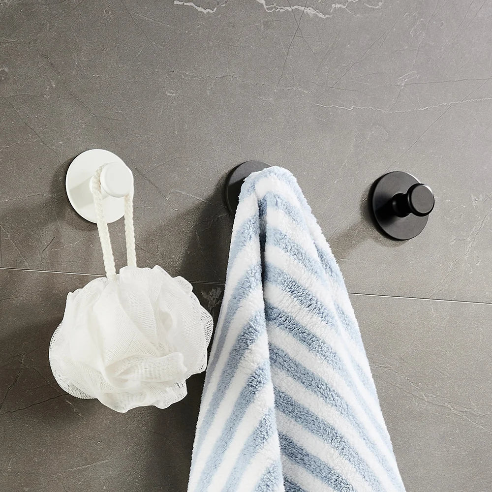 porte serviettes adhésifs acier inoxydable blanc noir crochets mural moderne cuisine salle bain
