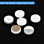 pads anti dérapants adhésifs silicone blanc noir légèrement texturés fonctionnels pieds meubles