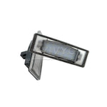 lampe led plaque immatriculation noir moderne grille perforations 12v 3w 2400lm tringle fixation