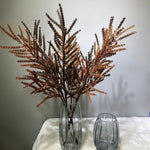 décoration extérieure branche artificielle feuilles vertes brun vase naturel expositionextérieur