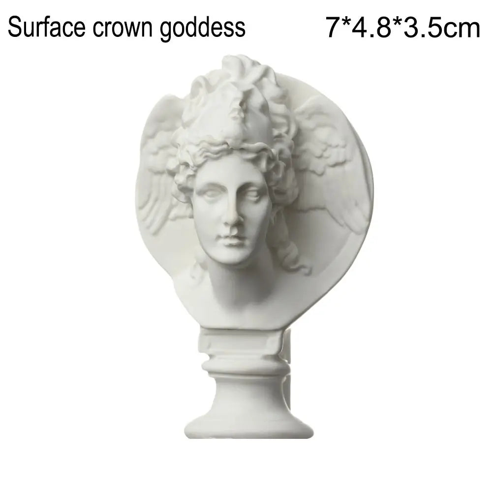 buste sculptural résine blanc détails antiques classiques décoration intérieure alexander beethoven athena chopin