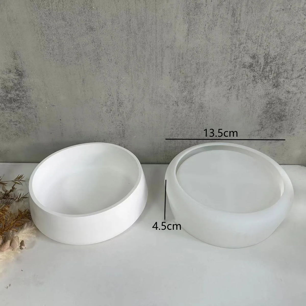 bougie fleurs séchées blanc moderne décoration intérieure rangement résistant durable minimaliste objets décor