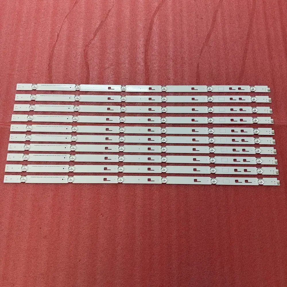 bandes rétroéclairage led blanc modernes téléviseur salon opaques 10 pièces 65inch