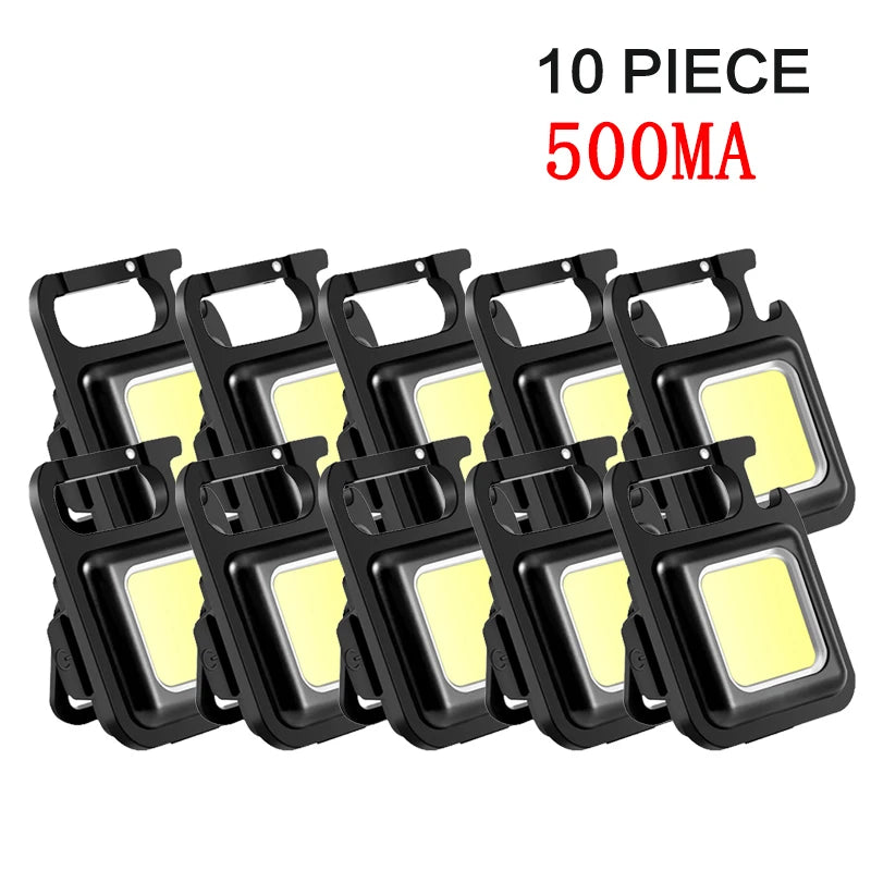 lampe poche rechargeable led noire résistante choc aimantée mode intensité camping