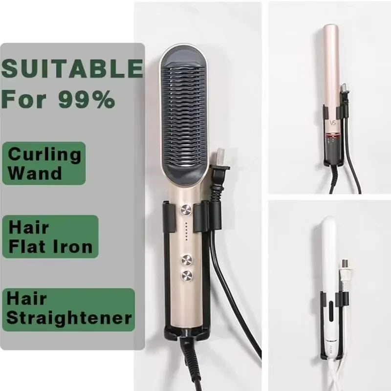 porte accessoires coiffure noir clips moderne aluminium rangement cheveux boucles fixations contemporain