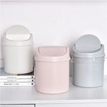 poubelle moderne sac poubelle transparent bleu clair gris rose pâle blanc respectueux environnement