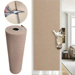 tapis grattage chats texture tissée adhésif beige moderne 40x300cm