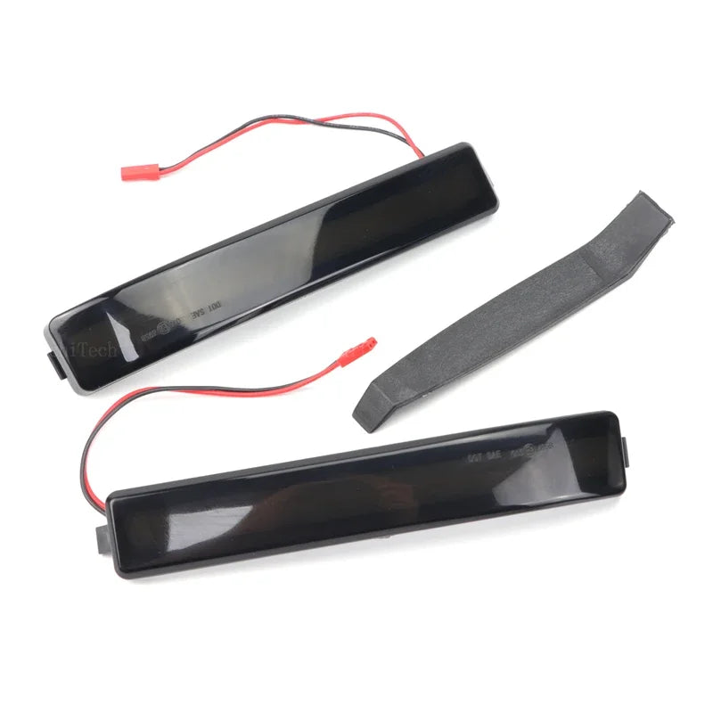 lampe dynamique miroir noir orange moderne adhésif câbles électriques clignotante