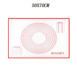 tapis rouleuse silicone blanc rouge cercles mesures cuisine pâtisserie antiadhésive moderne pratique ecofriendly