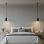 Lampes suspendues modernes minimalistes bois clair blanc noir câble ampoule tension 90 260V flux