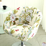 housse chaise extensible motif floral moderne fauteuil salle manger décor maison élastique