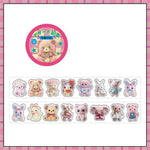 peluches miniatures adhésives scrapbooking cartoonesques ours lapins chiens