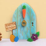 portes decoratives feeries couleur bois texturé motifs floraux decoration jardin intérieur