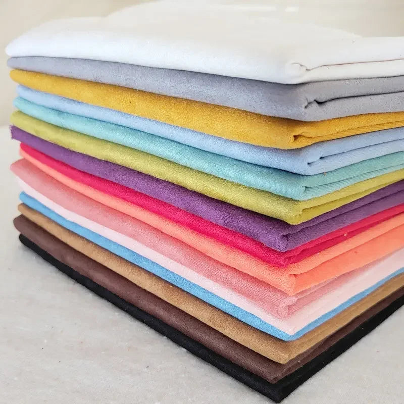 tissu suède double face polyester housse canapé sac couture diy grande largeur uni