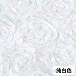 tapis mariage satin roses relief texturé violet rouge vert élégant antidérapant 50cm 130cm