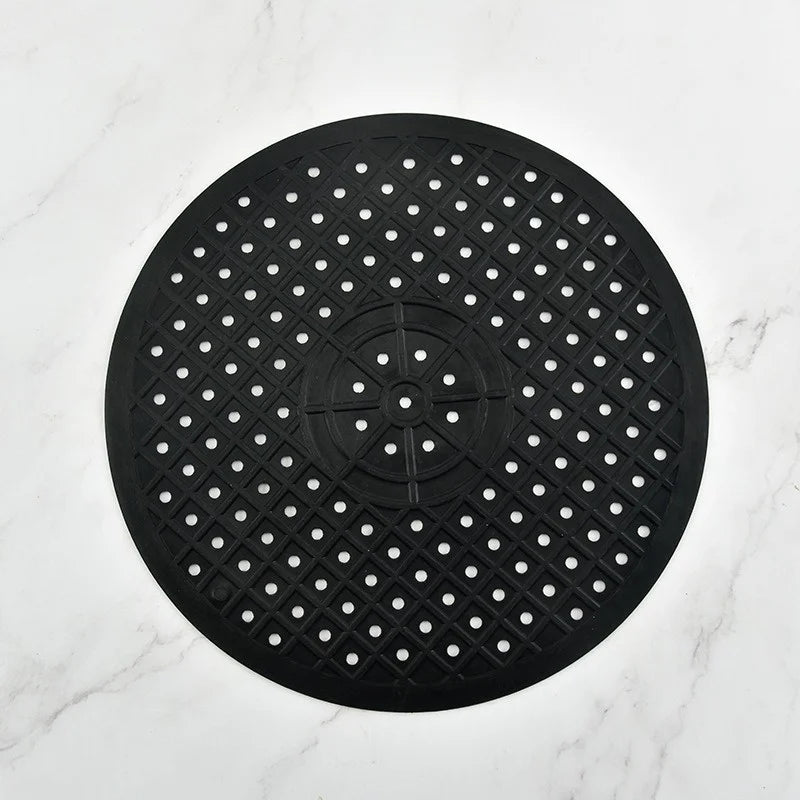 tapis cuisine moderne noir blanc perforé respectueux environnement caoutchouc simple pure couleur