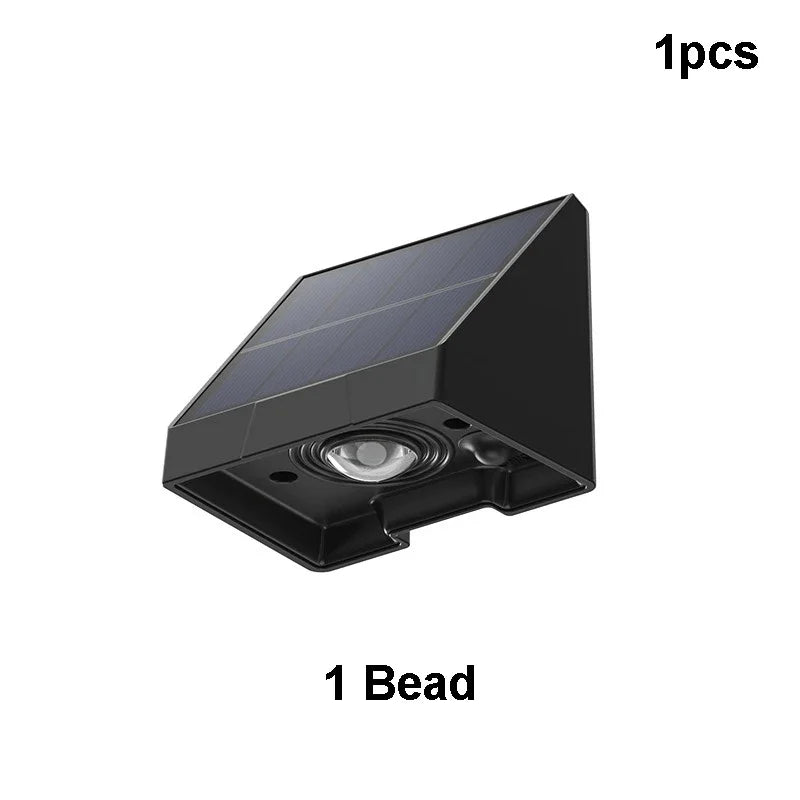 lumière solaire murale led contemporaine éclairage extérieur jardin noir matéo spotlight