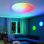 lampe moderne blanc smart app contrôle éclairage quotidien facile télécommande incluse flux lumineux élevé