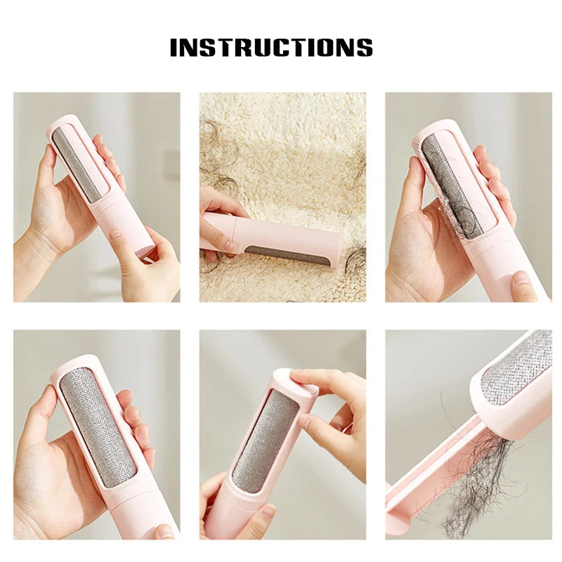 brosse poils rose clair moderne poignée nettoyer tapis canapé lit