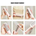 brosse poils rose clair moderne poignée nettoyer tapis canapé lit
