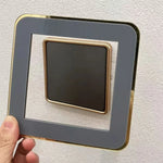 cadre prise électrique moderne adhésif noir gris doré sans salissures intérieur décoration festive matériaux