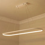 suspension lumineuse moderne or noir blanc aluminium led dimmable télécommande chambre salon restaurant