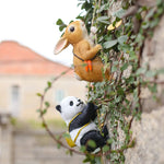 figurines animaux décoratives koala panda lapin escalade corde extérieures patio jardin adorables enfants