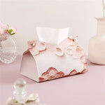 boîte mouchoirs moderne fleurs décorative rose blanche bleue verte jaune