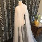 voile mariée blanc ivoire classique élégante cathédrale polyester fine translucide