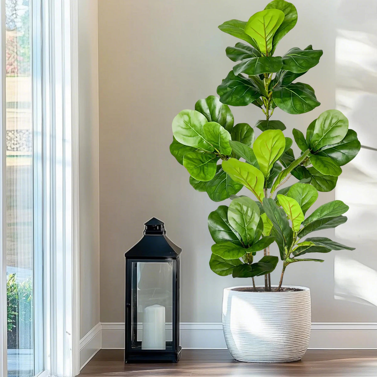 plante artificielle figuier vert pot décoration intérieure jardin balcon maison moderne