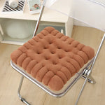 coussin peluche forme biscuit antidérapant coton pp velours polyester moderne gris rose bleu