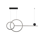 suspension lumineuse led contemporaine noir blanc doré géométrique minimaliste