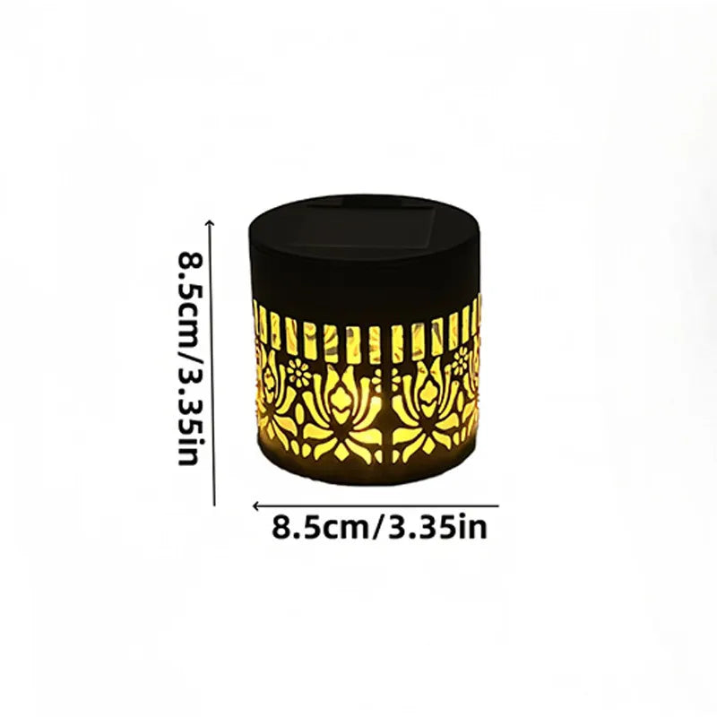 lampe solaire projectrice effet lumineux floral moderne étanche extérieur décoration jardin multicolore transparent